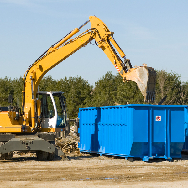 what size residential dumpster rentals are available in Wheatland County